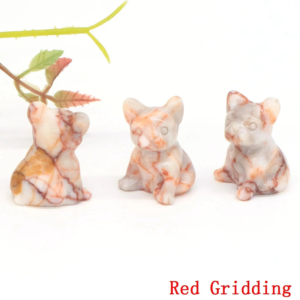 Mini French Bulldog Crystal Carvings