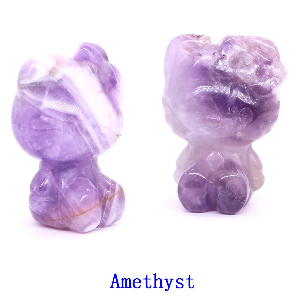 Mini Hello Kitty Crystal Carvings