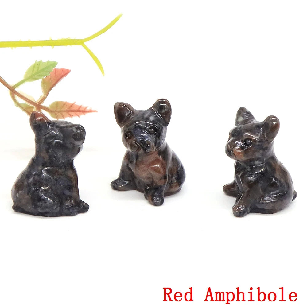 Mini French Bulldog Crystal Carvings