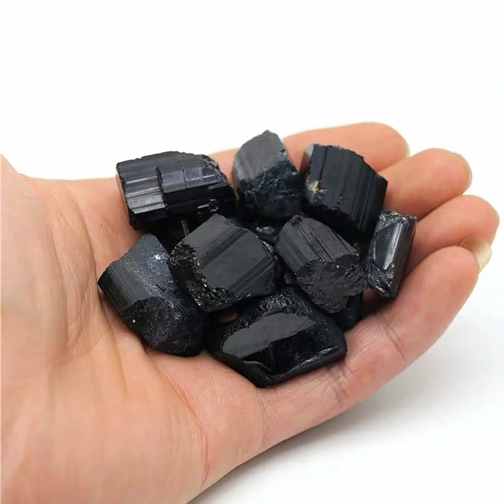 Raw Black Tourmaline Crystal Specimen
