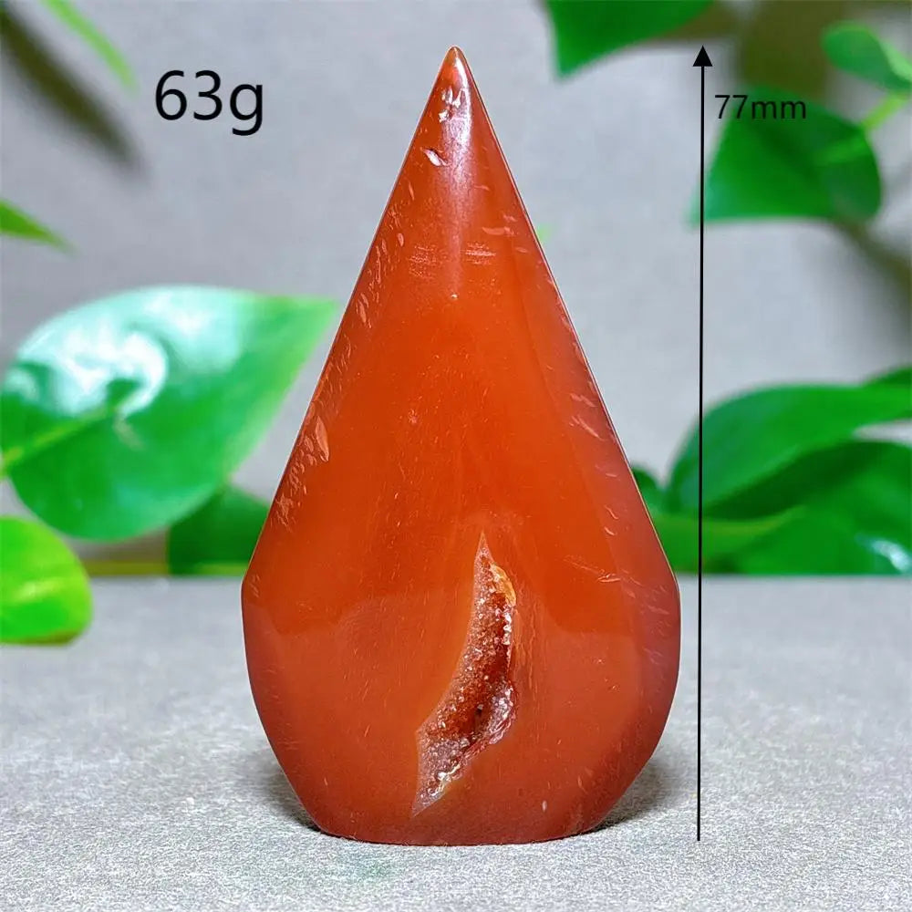 Carnelian Crystal Druzy Free Form