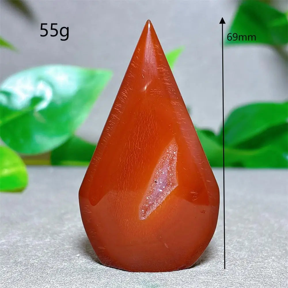 Carnelian Crystal Druzy Free Form