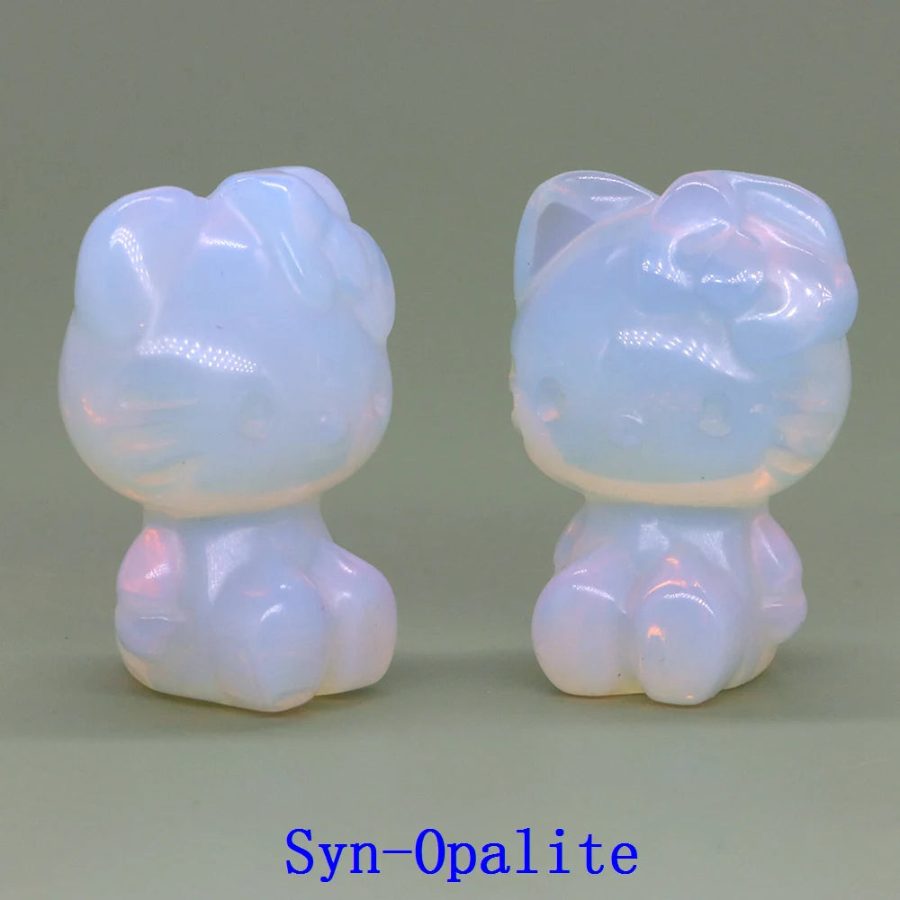 Mini Hello Kitty Crystal Carvings