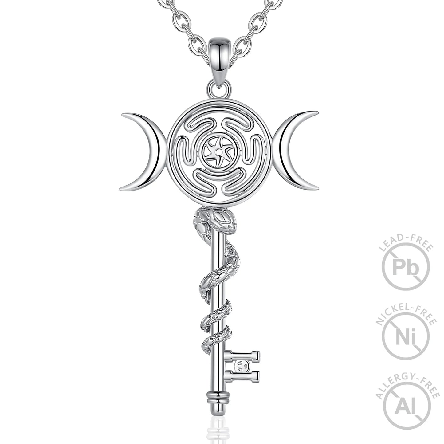 925 Sterling Silver Hekate Wheel Necklace