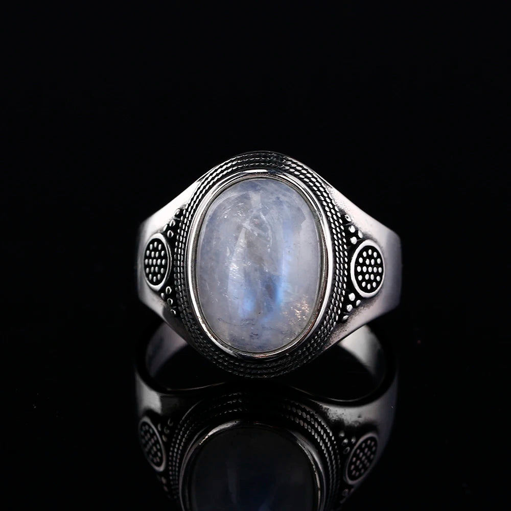 925 Sterling Silver Rings - Moonstone Collection - non-plated