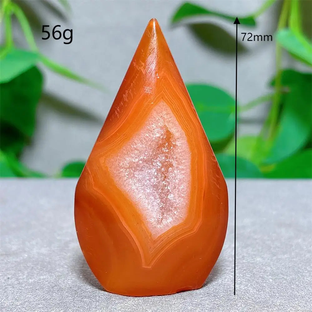 Carnelian Crystal Druzy Free Form