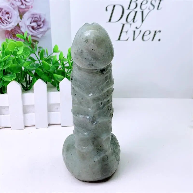 Large Labradorite Crystal Penis Carving