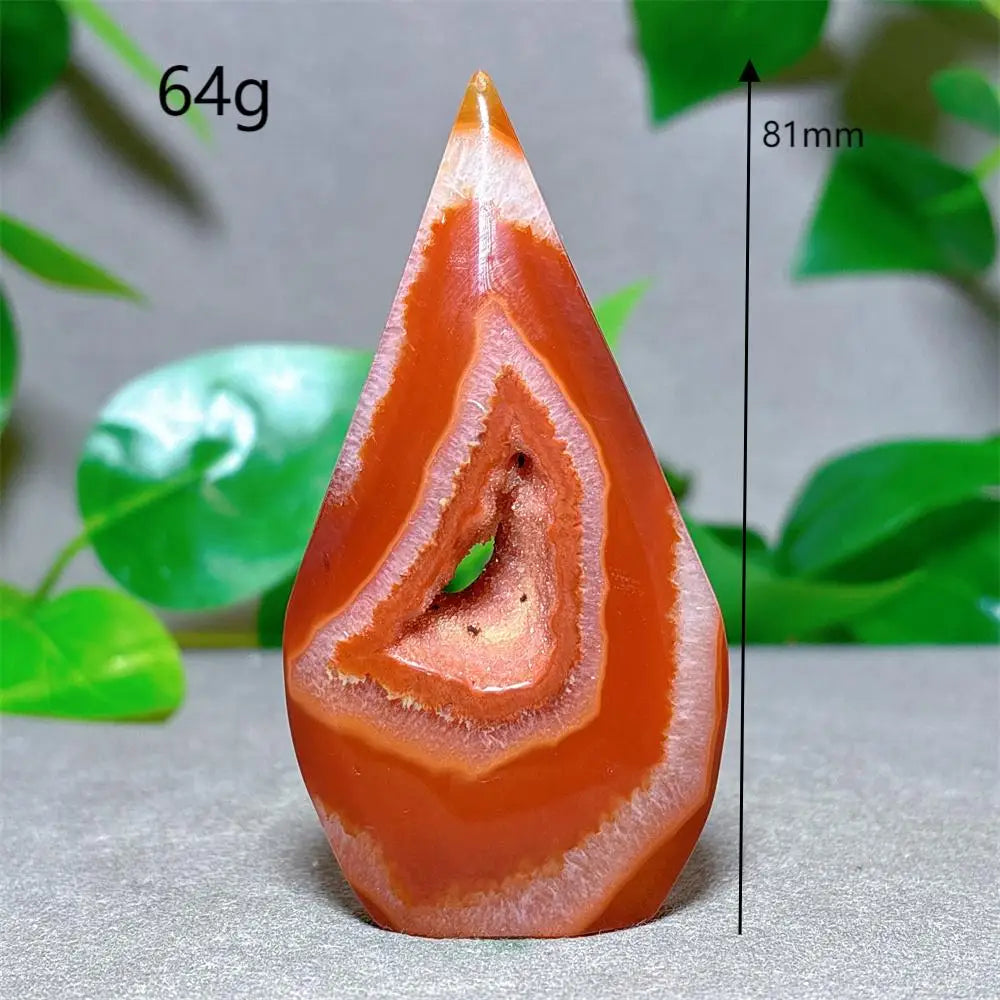 Carnelian Crystal Druzy Free Form