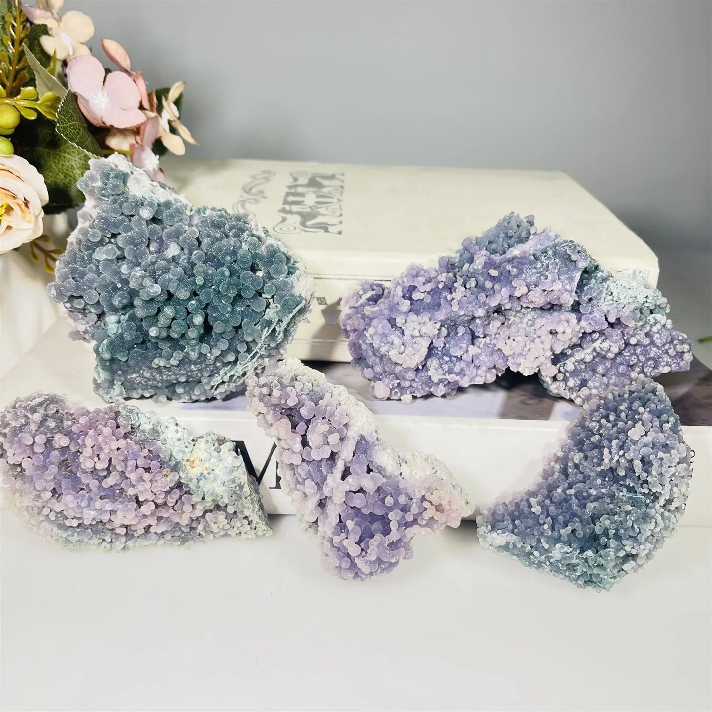 Grape Agate Crystal Specimens