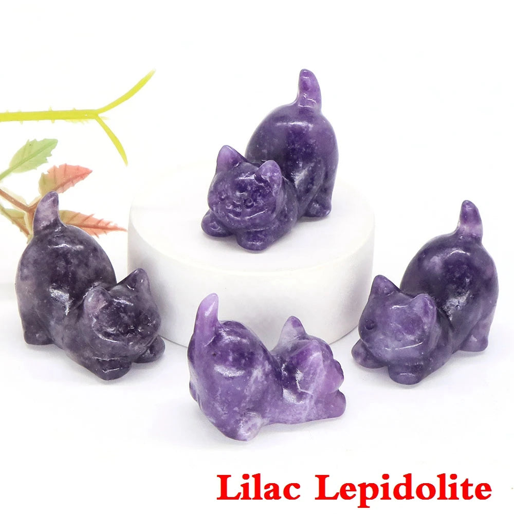 Mini Playful Kitty Carving
