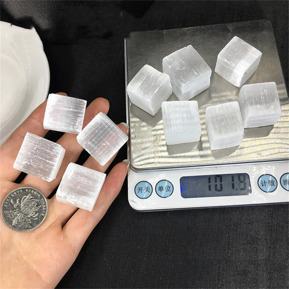 Selenite Crystal Cubes