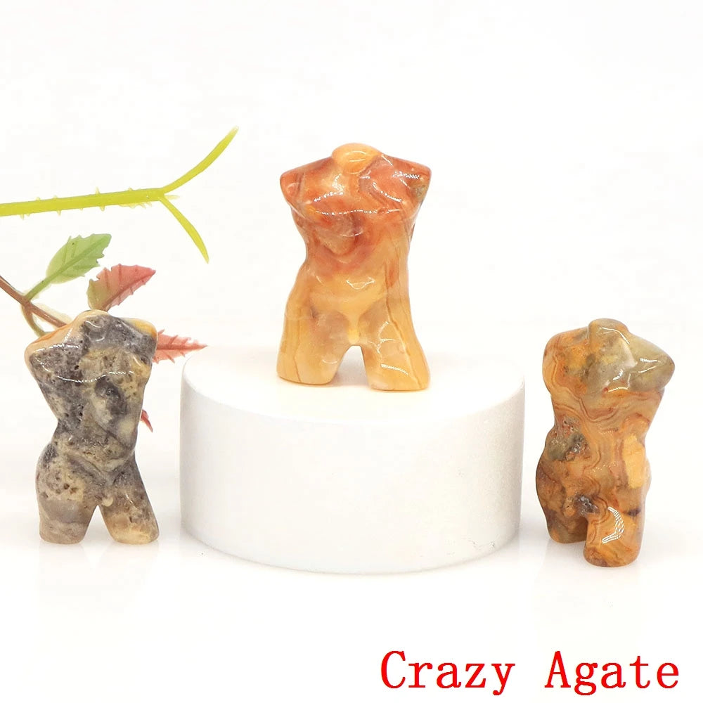 Mini Crystal Adonis Body Carvings