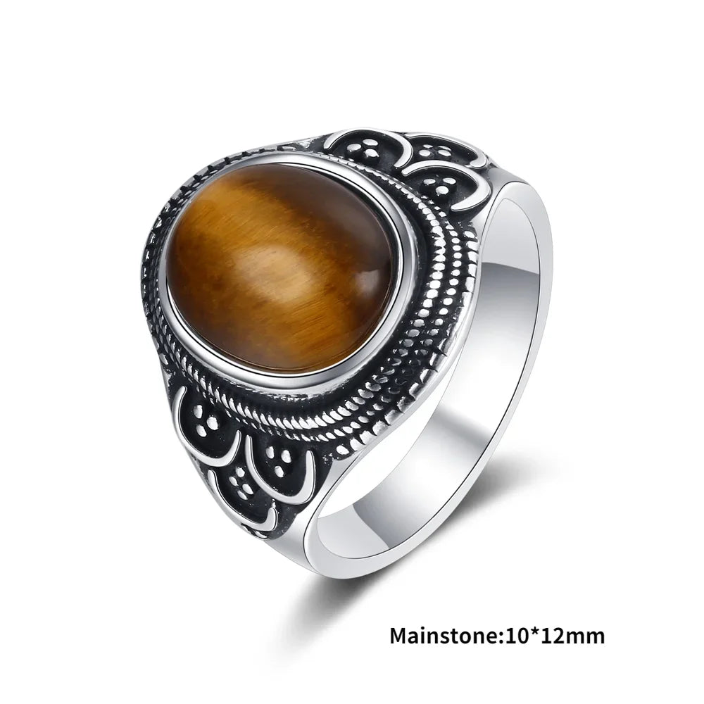 925 Sterling Silver Rings - Tigers Eye Collection - non-plated