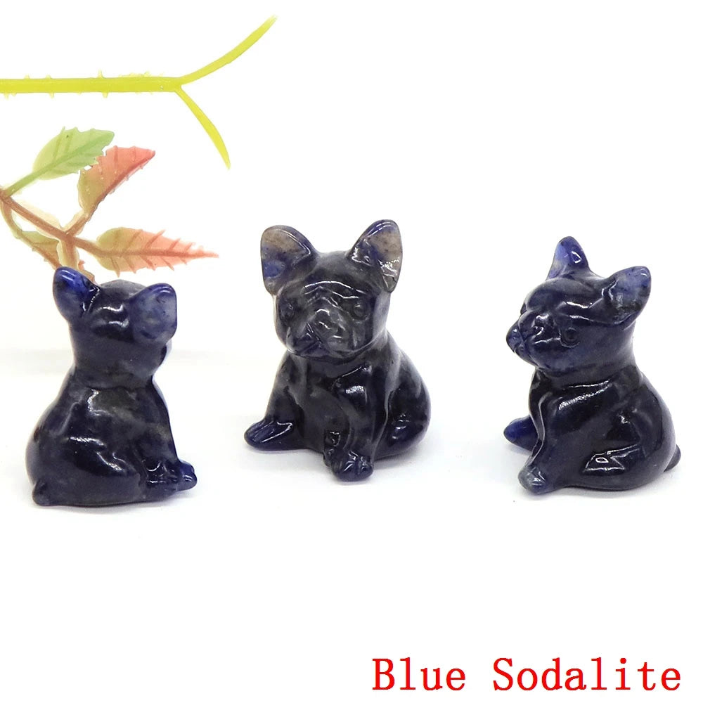 Mini French Bulldog Crystal Carvings