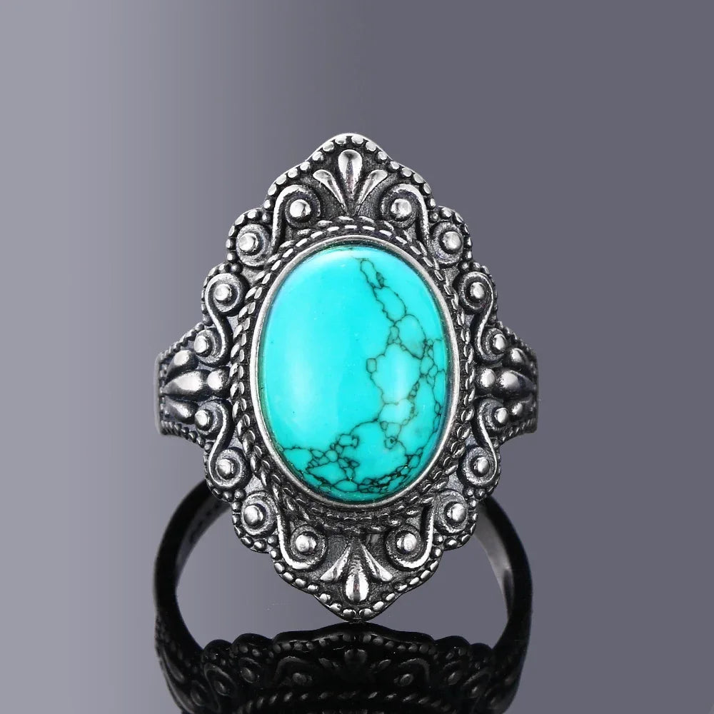 925 Sterling Silver Rings - Turquoise Collection - non-plated