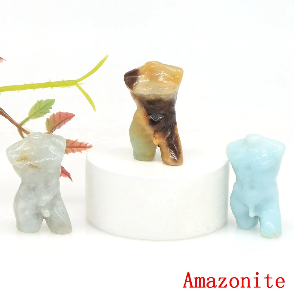 Mini Crystal Adonis Body Carvings