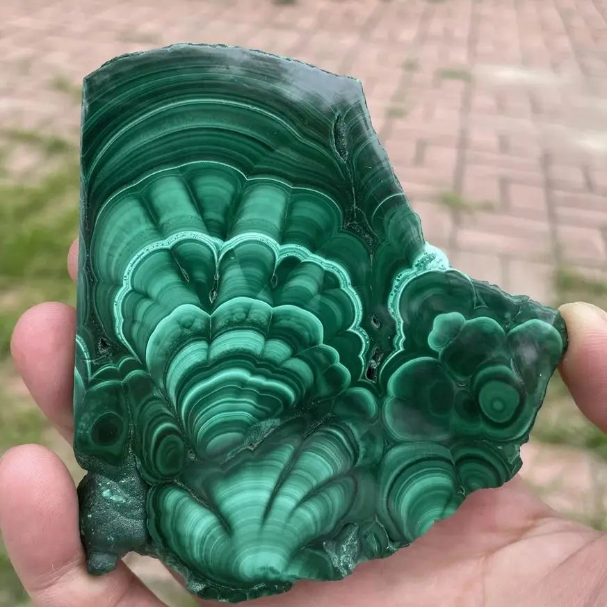 Medium Malachite Crystal Slices