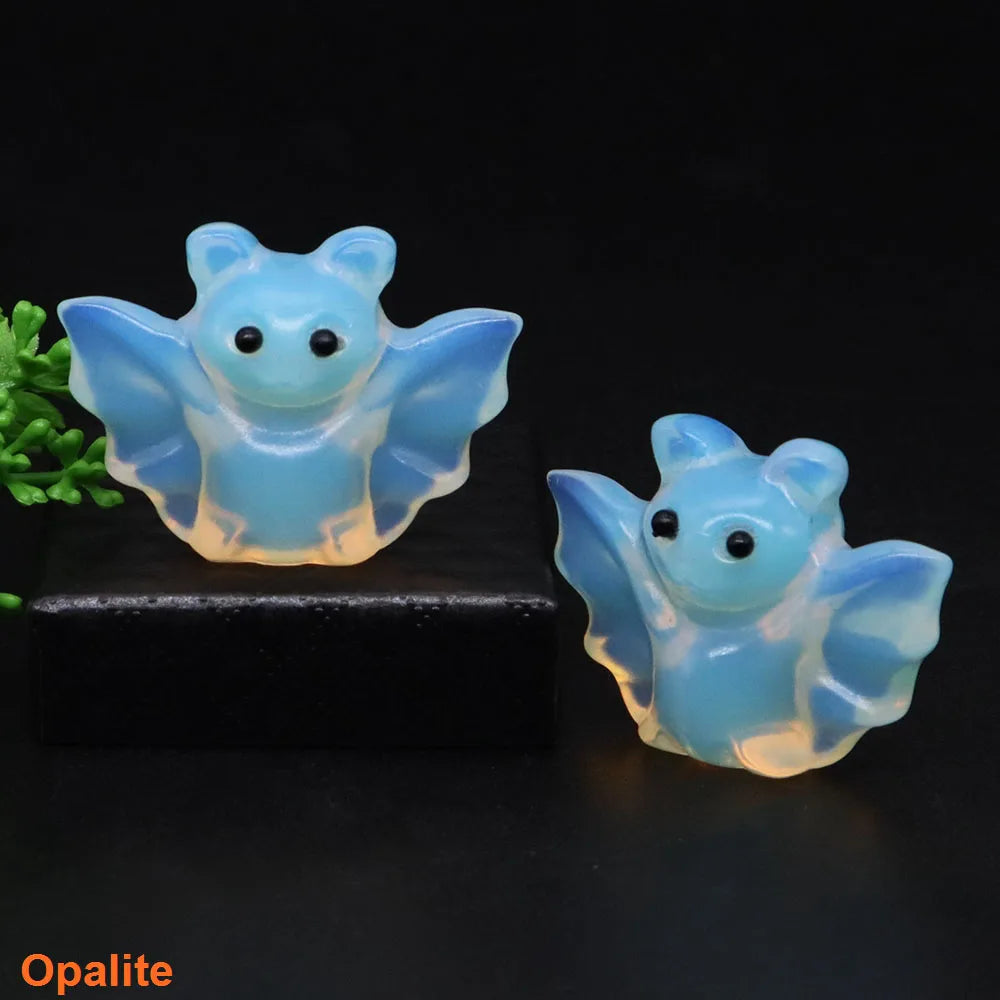 Mini Baby Bat Crystal Carvings