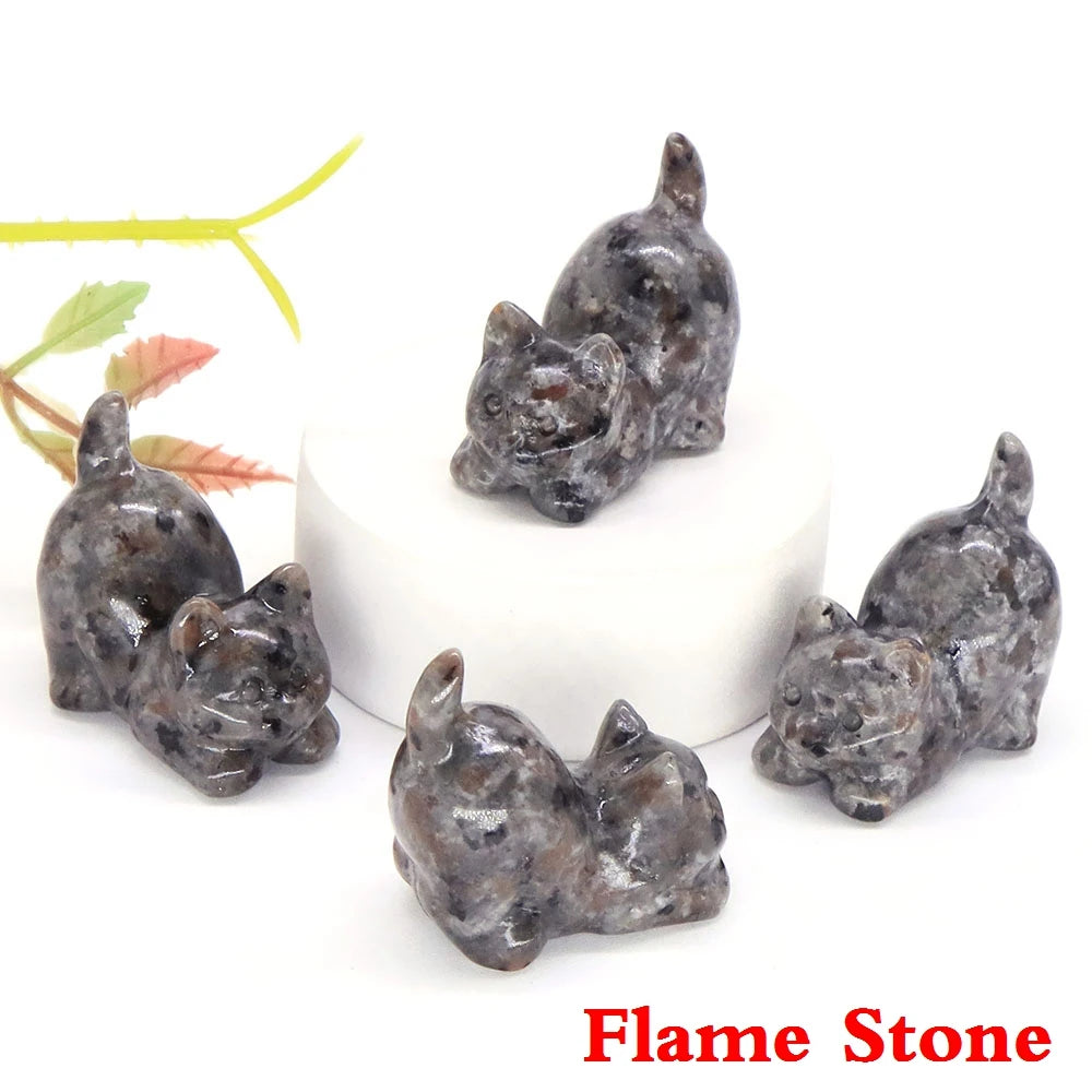 Mini Playful Kitty Carving