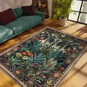 Dark Floral Rug Collection