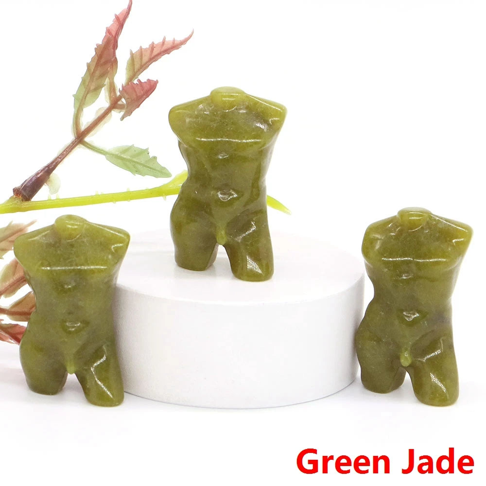 Mini Crystal Adonis Body Carvings