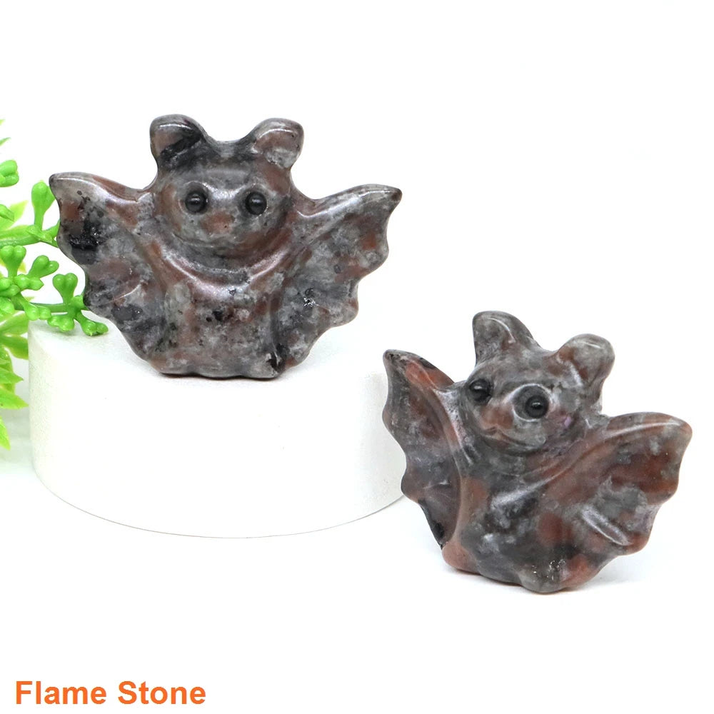 Mini Baby Bat Crystal Carvings