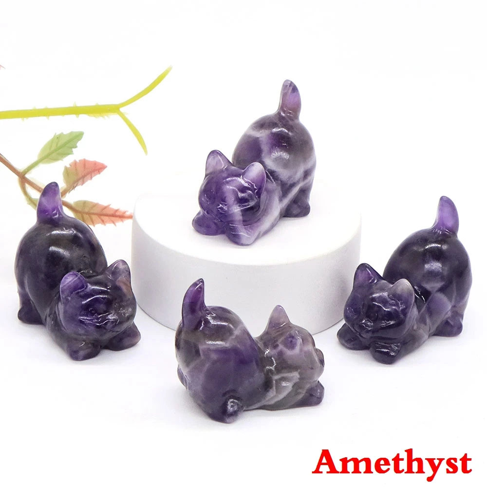 Mini Playful Kitty Carving