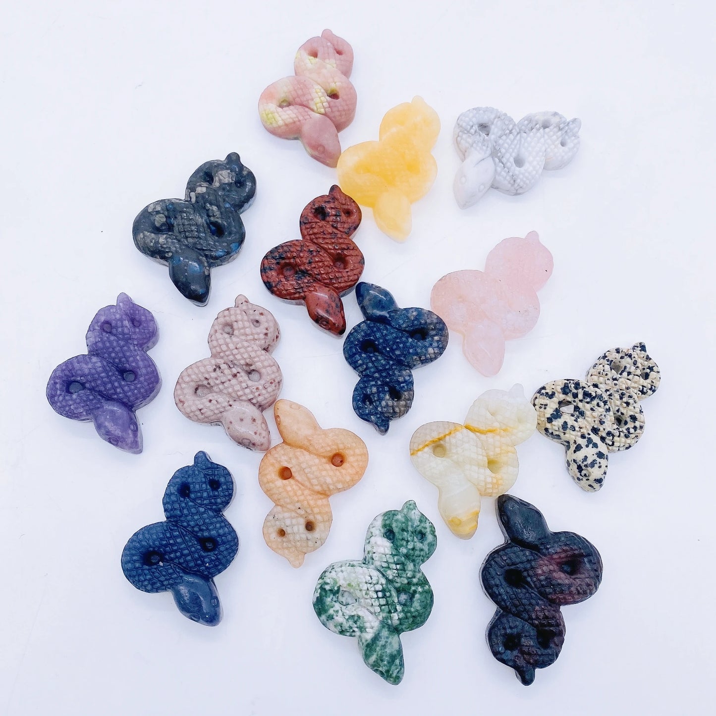 Mini Crystal Snake Carvings
