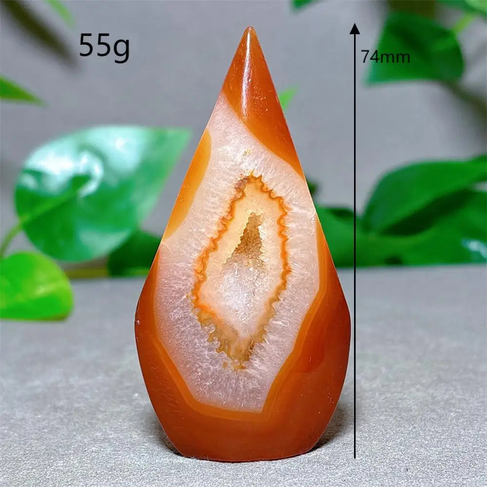 Carnelian Crystal Druzy Free Form