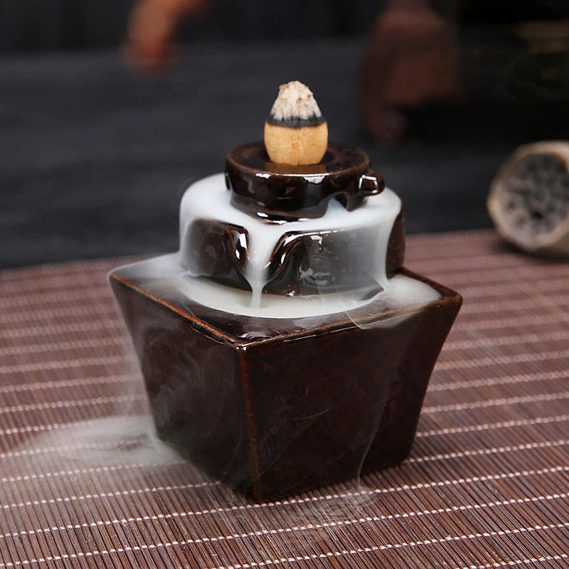 Back Flow Incense Burners - Crimson Ash Collection