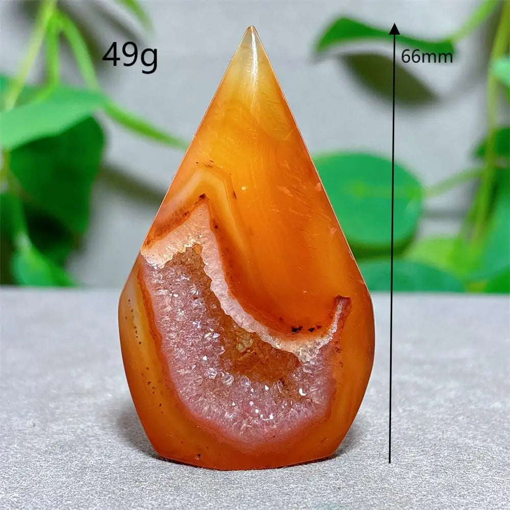 Carnelian Crystal Druzy Free Form
