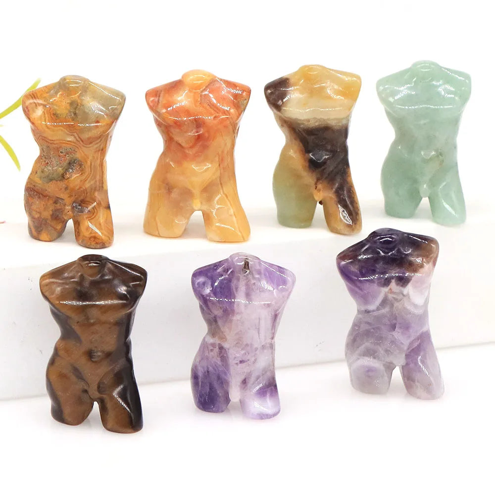 Mini Crystal Adonis Body Carvings