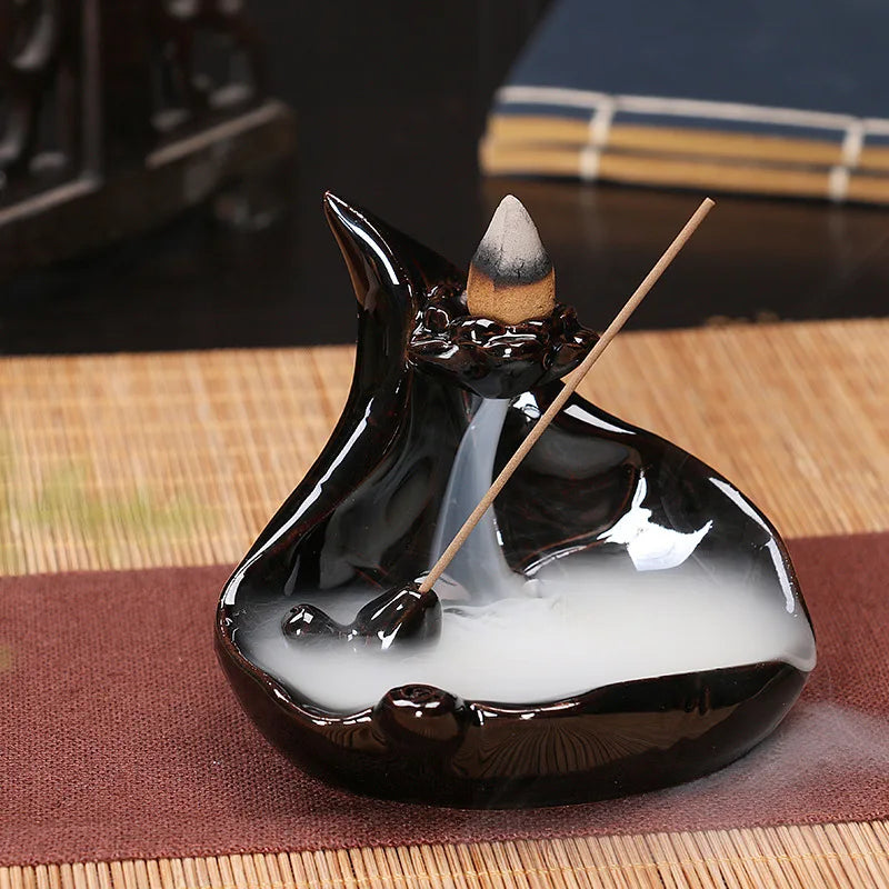 Back Flow Incense Burners - Crimson Ash Collection