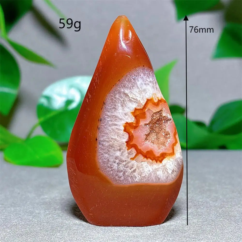 Carnelian Crystal Druzy Free Form