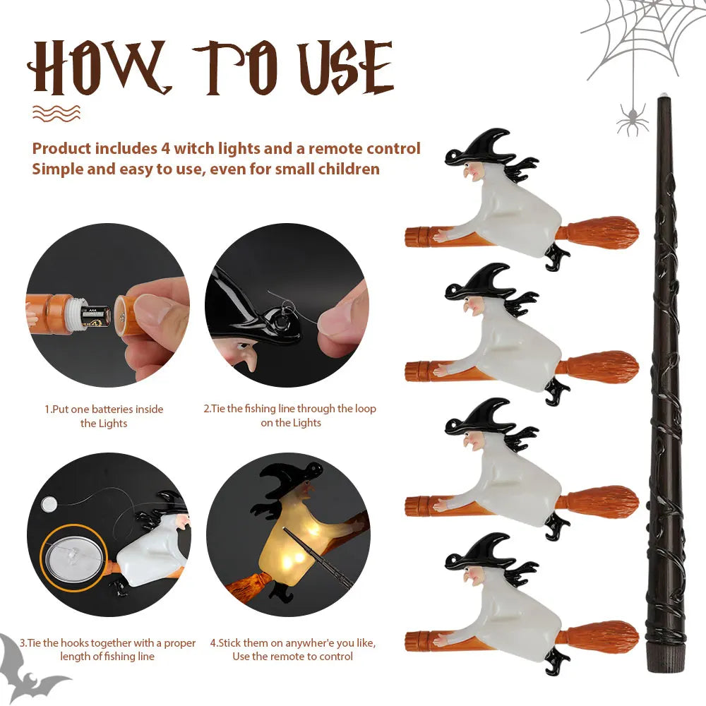 Floating Flameless Candles with Wand - 12 Pcs