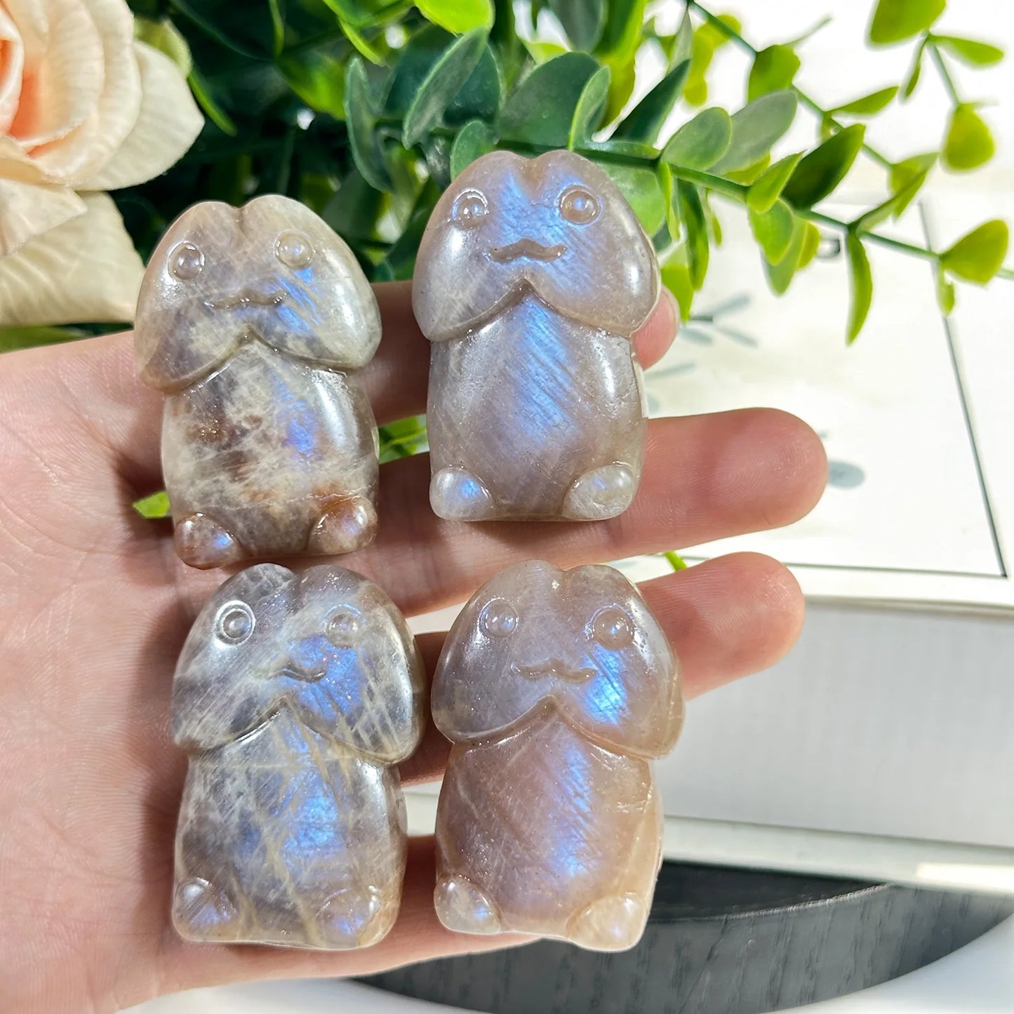 Moonstone Crystal Happy Penis Carving
