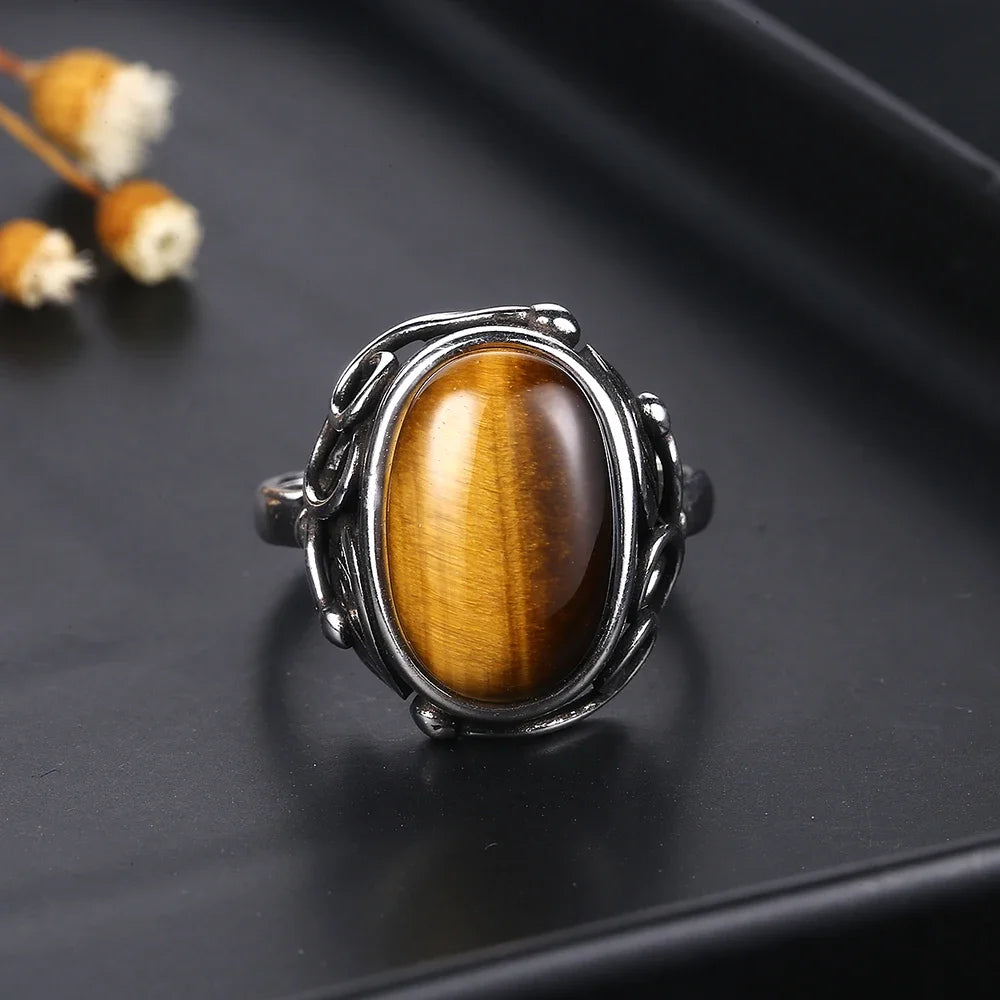 925 Sterling Silver Rings - Tigers Eye Collection - non-plated