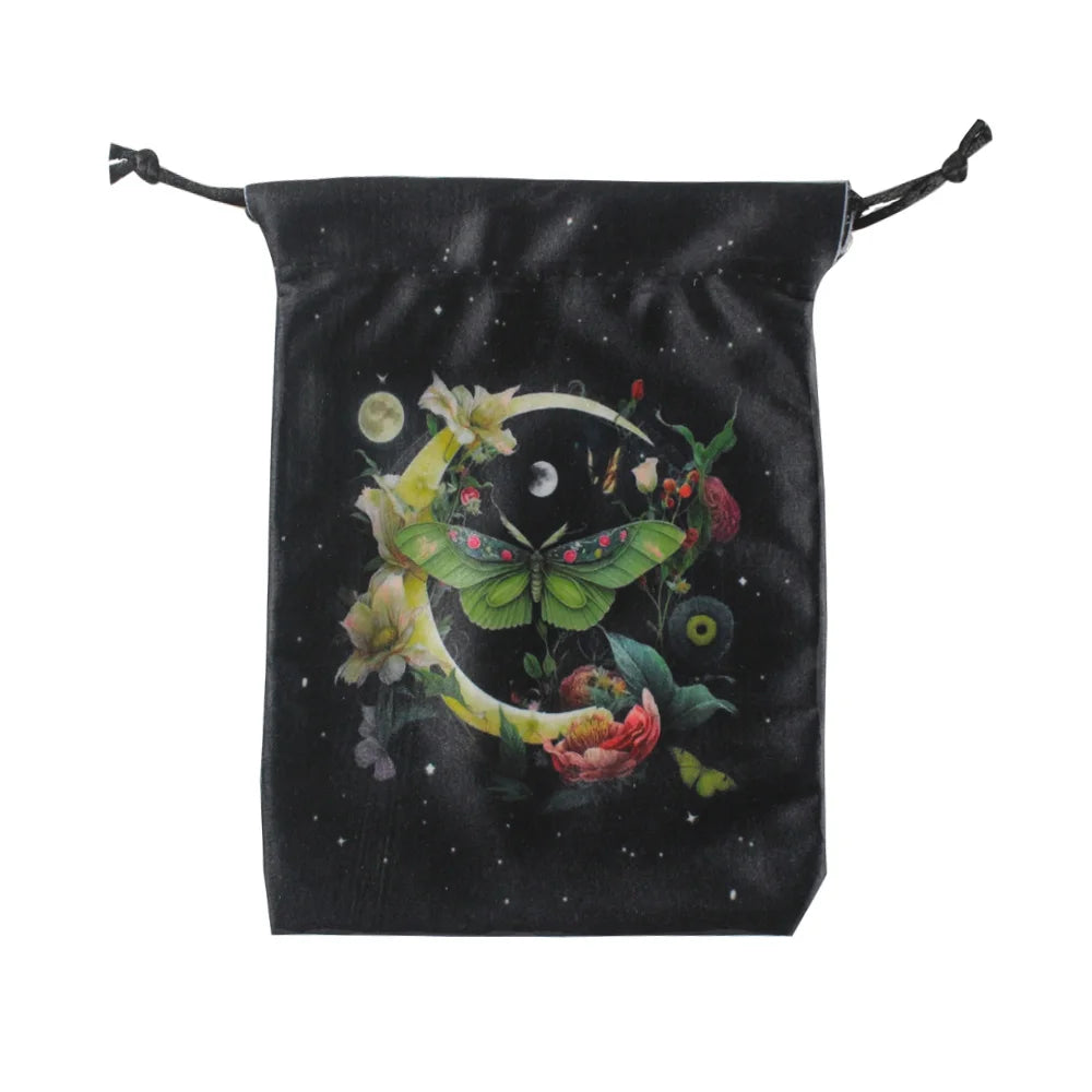 Tarot/Oracle Deck Bags - Moth and Botanicals Collection
