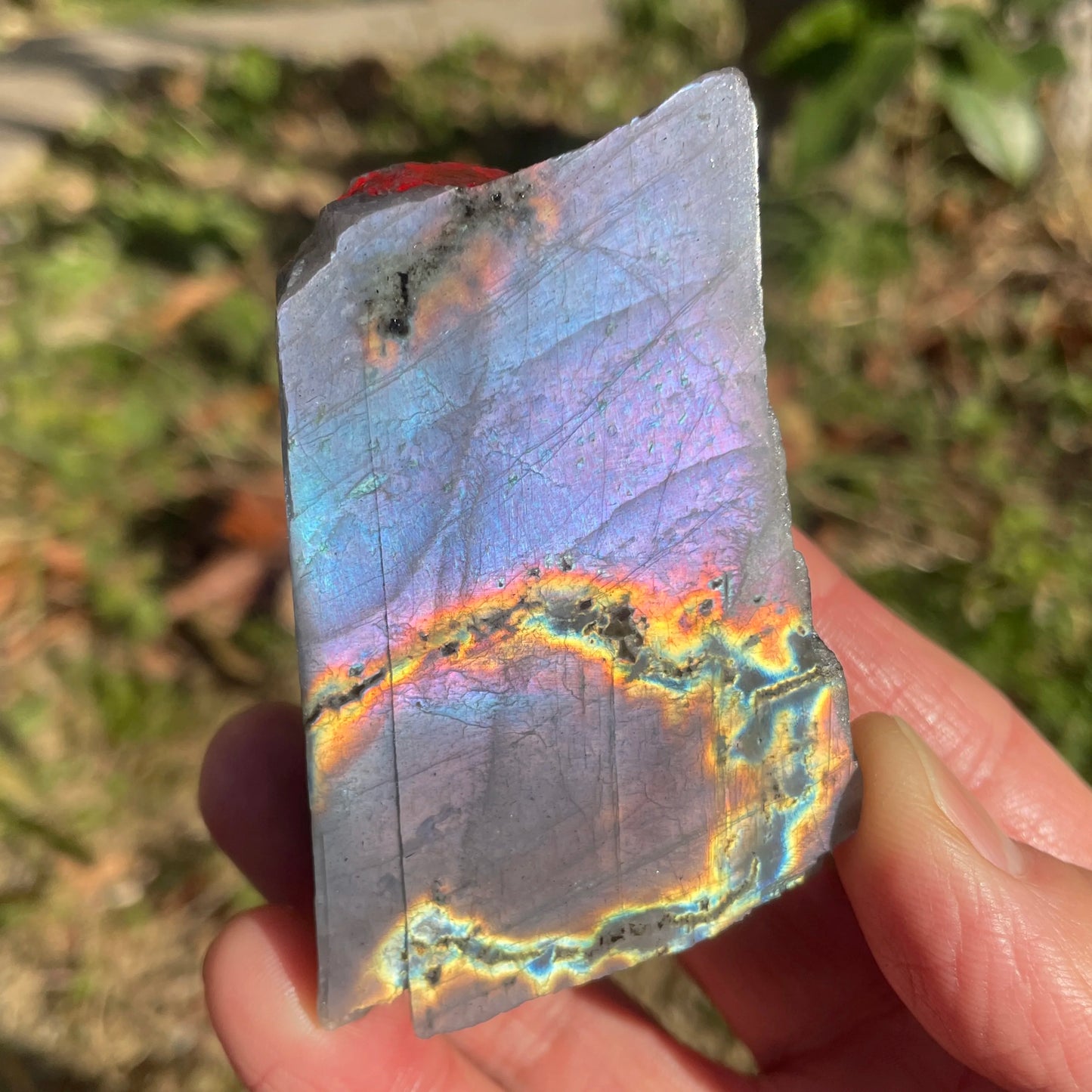 Purple Labradorite Slab