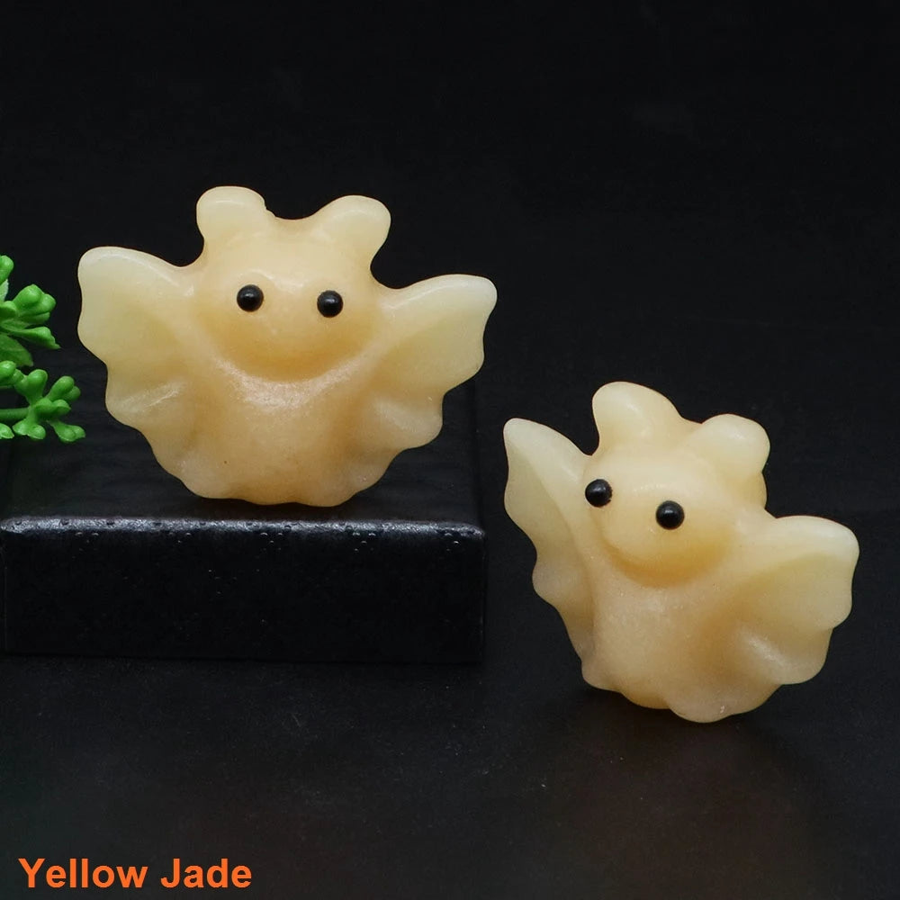 Mini Baby Bat Crystal Carvings