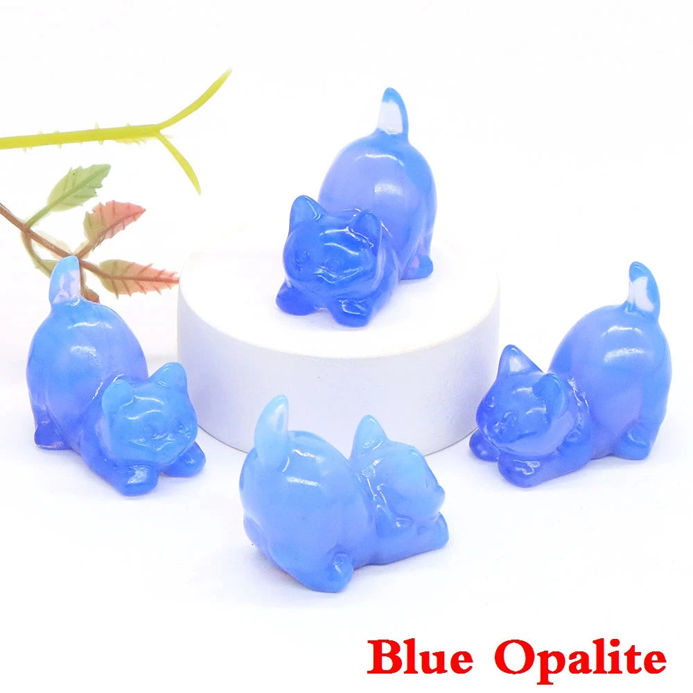 Mini Playful Kitty Carving