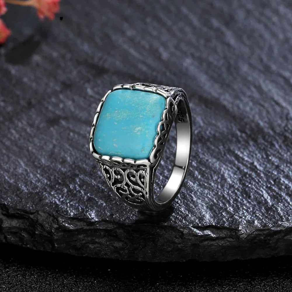 925 Sterling Silver Rings - Turquoise Collection - non-plated