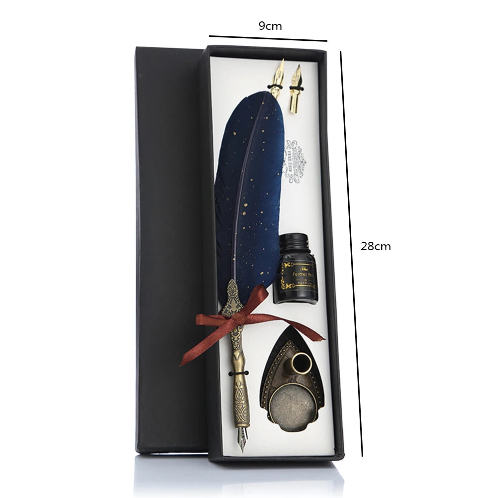 Feather Quill Pen Set