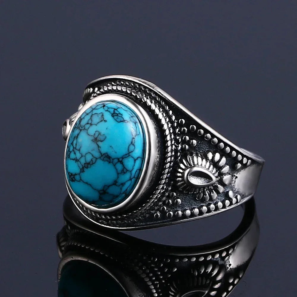 925 Sterling Silver Rings - Turquoise Collection - non-plated