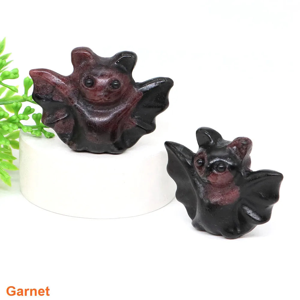 Mini Baby Bat Crystal Carvings