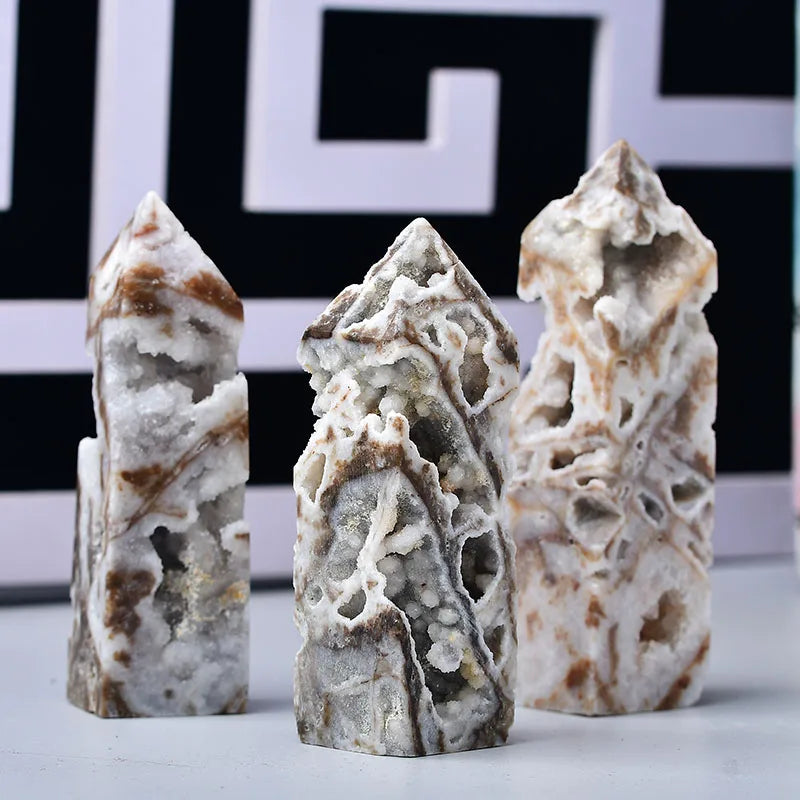 Druzy Agate Column