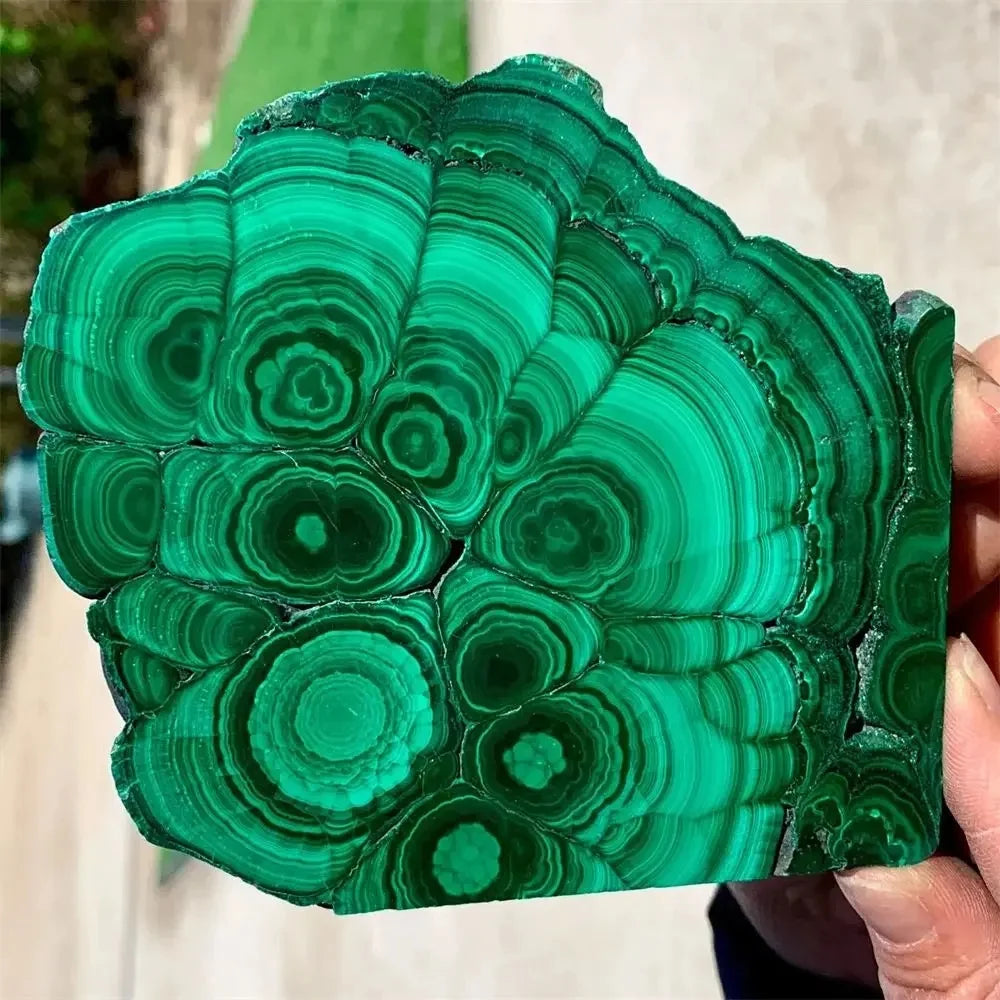 Medium Malachite Crystal Slices