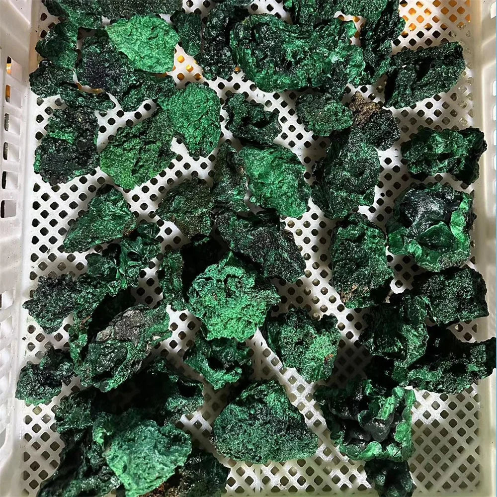 Raw Malachite Crystal Specimens