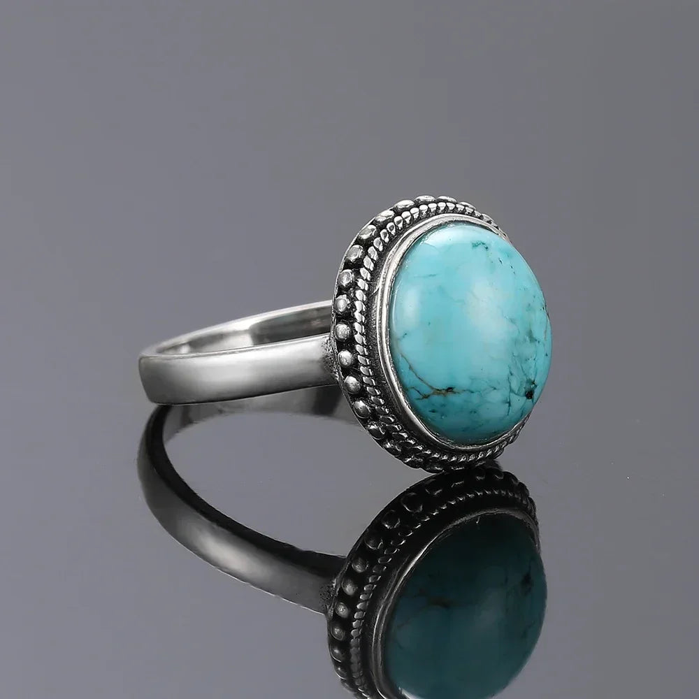 925 Sterling Silver Rings - Turquoise Collection - non-plated
