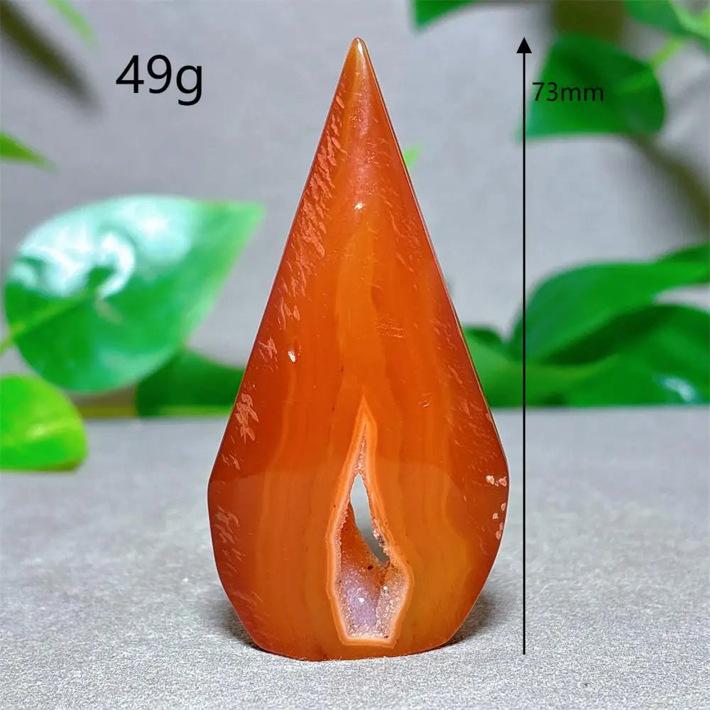 Carnelian Crystal Druzy Free Form
